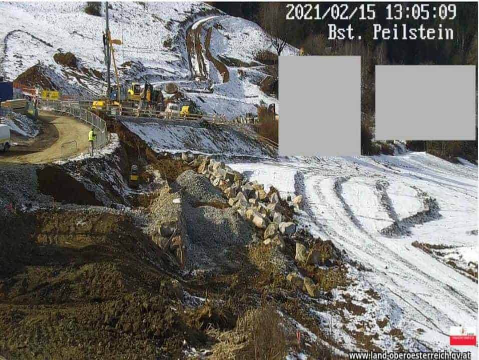 Webcam zum Baufortschritt der Umfahrung Peilstein